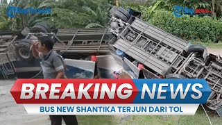 🔴BREAKING NEWS: Kecelakaan Bus News Shantika di Tol Pemalang, Kendaraan Remuk Seusai Terjun Bebas