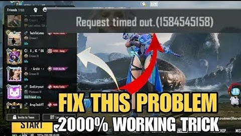 😱Invite Option Not Showing in bgmi | Requesttimed out bgmi | How to Fix Invite option not showing