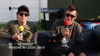 twenty one pilots interview - dancing security, Oasis covers and more | #RandL19