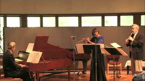 Quantz - Sonata for flute, recorder and harpsichord (2/2)