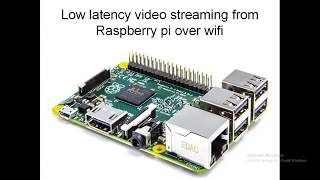 Low latency streaming from raspberry pi over wifi
