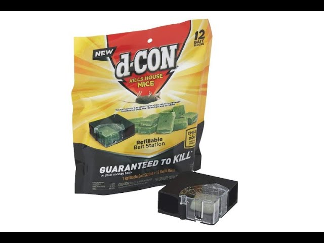 d-Con Refillable Corner Fit Mouse Poison Bait Station 