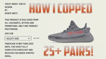 How I Copped 25+ Yeezy 350 Beluga v2 2.0