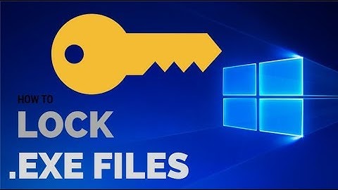 How to lock .exe files in pc  In HINDI Tricky Tips