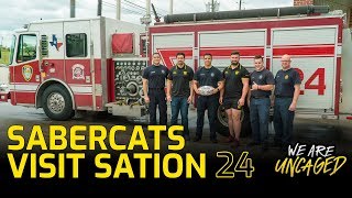 SaberCats visit Fire Station 24