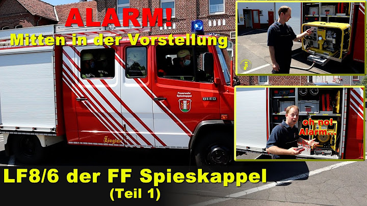 ALARM in Vorstellung: KOMPLETT NEU! Das LF8/6 der FF Spieskappel