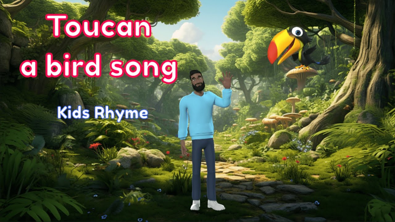 🌿 Toucan's Tropical Dance Party | Animated Kids Rhyme with Lyrics