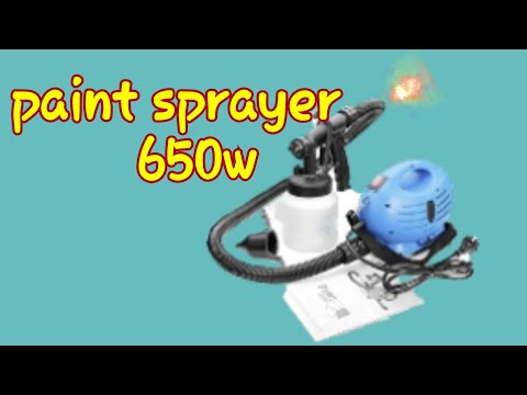 Electric Paint Sprayer unboxing and using
