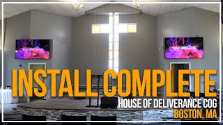 📢 INSTALL COMPLETE 📢 Media Tech Tour | House of Deliverance COG | Boston, MA