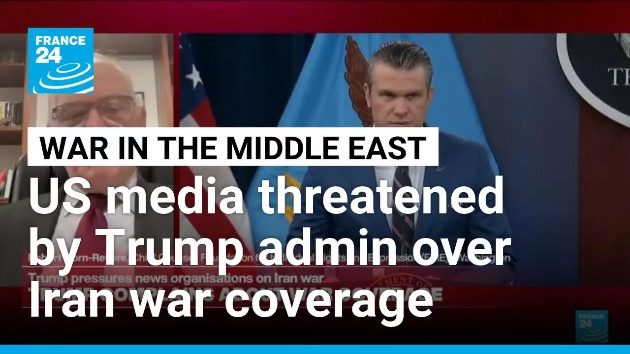 Trump team applying pressure to media: Tell the war's story the way we see it • FRANCE 24 English