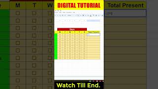 How to Add  Checkboxes in Google sheets | @digitaltutorial425 | Excel Tutorial #shorts #exceltips
