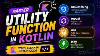 Utility Function in Kotlin - runCatching, repeat, use, lazy. #utilityfunction #lazy #runcatching