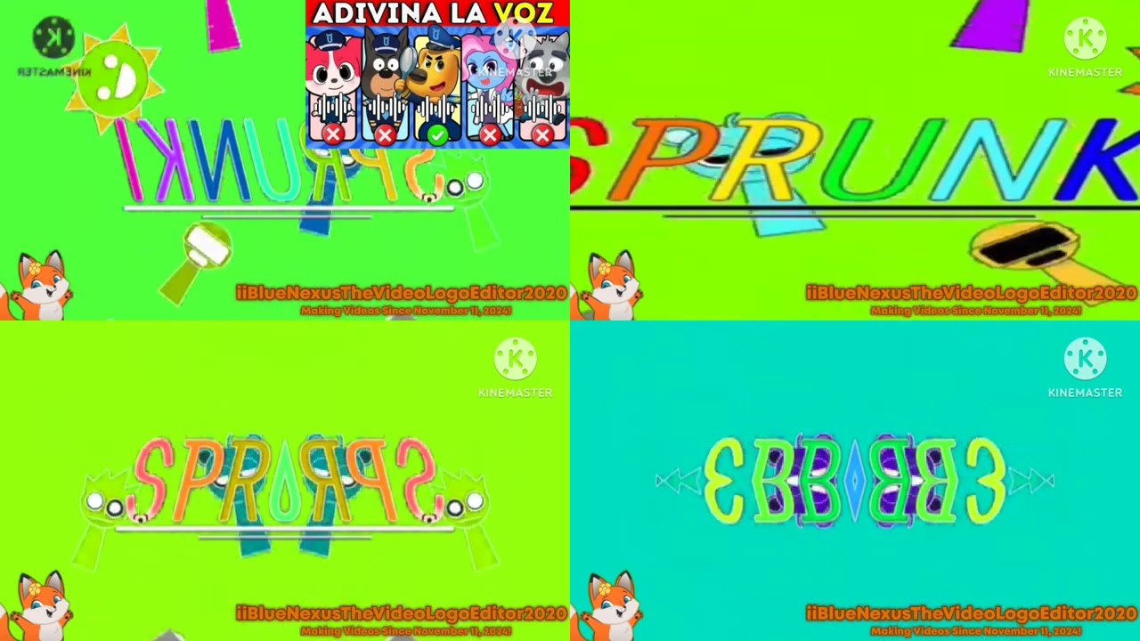 Sprunki Logo Retake Effects Quadparison