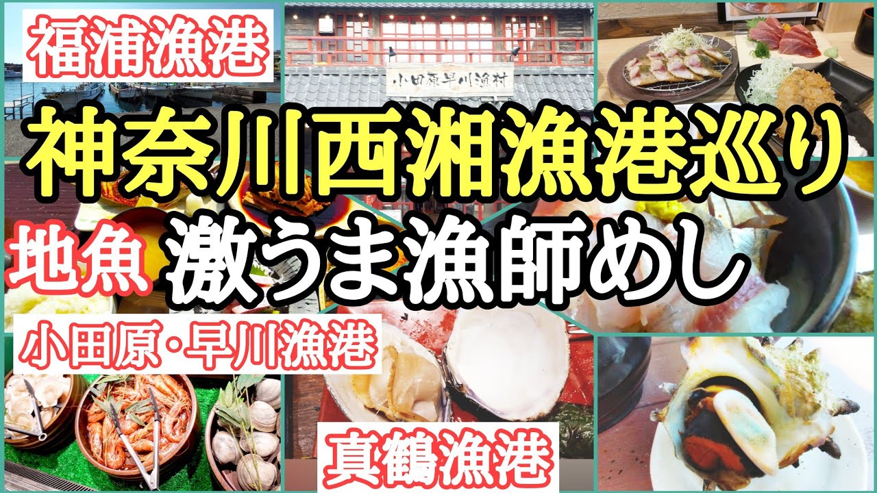 小田原・早川漁港、真鶴漁港、福浦漁港巡りで絶品漁港グルメを食べるひとり旅