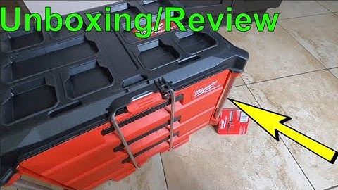 Milwaukee Packout 3 drawer tool box Unboxing/Review