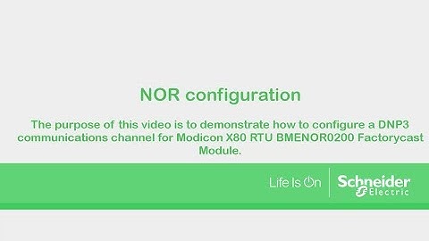 BMENOR0200 Configuration