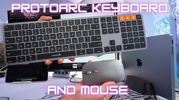 Space Gray MacOS Keyboard & Mouse Combo : Protoarc KM100-A