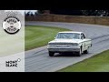 Mighty V8 Ford Galaxie rumbles up the Goodwood hill