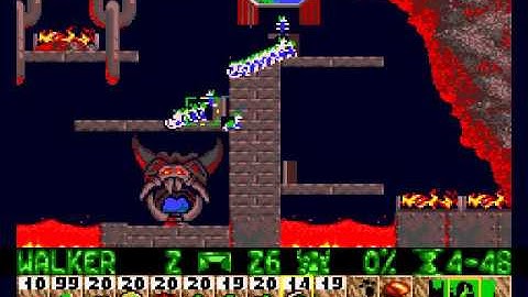 Fun 30 Lock up Your Lemmings - 987 Frames (Lemmings Genesis TAS)