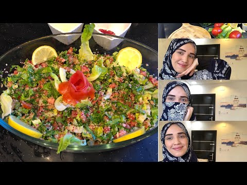 ARAPÇA KONUŞTUĞUM İLK VİDEO😟ARAPLARIN MEŞHUR SALATASINDAN YAPTIM|ÇOK KOLAY VE TADI HARİKA😍تبولة😋