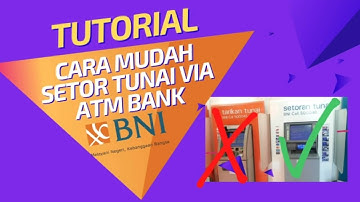 Cara Mudah Setor tunai pakai Mesin ATM