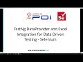 Apache POI Tutorial Part10 - Data Driven Testing in Selenium | TestNG DataProvider and Excel Mp3 Song