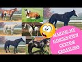 Making my REAL LIFE HORSES in CUSTOM CREATIONS! Rival Stars Horse Racing