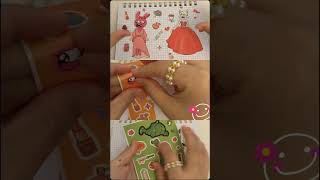 Sprunki Incredibox Sticker Book 💕Oren Pinki/ASMR😍 #asmr#paperdiy #stickerbookdiy#shorts #art