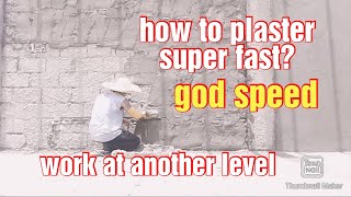 god speed plastering/how to plaster so fast like a pro /plastering full tutorial #julyemz