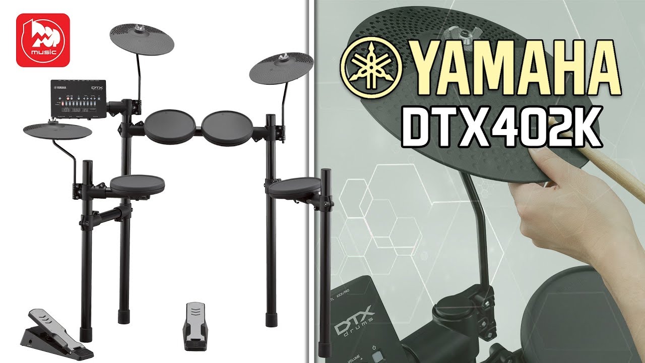 Yamaha DTX402K Electronic Drum Set - YouTube