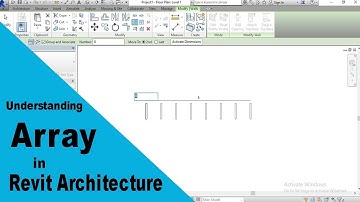 How to Array in Revit Architecture-Understanding Array Tool in Revit Architecture-Revit Tutorials