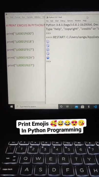 Print Emojis with Python code#shorts - YouTube