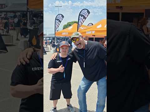 I got to meet WWE Legend Bill Goldberg @meminmay | Let’s Go! #shorts #wwe #family