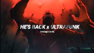 He's Backkk x ULTRAFUNK (Edit ) Resimi