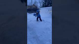 SNOWMAN #shorts #short #дети #3yearsold #детииродители #winter #baby #babyboy #зима #shortvideo