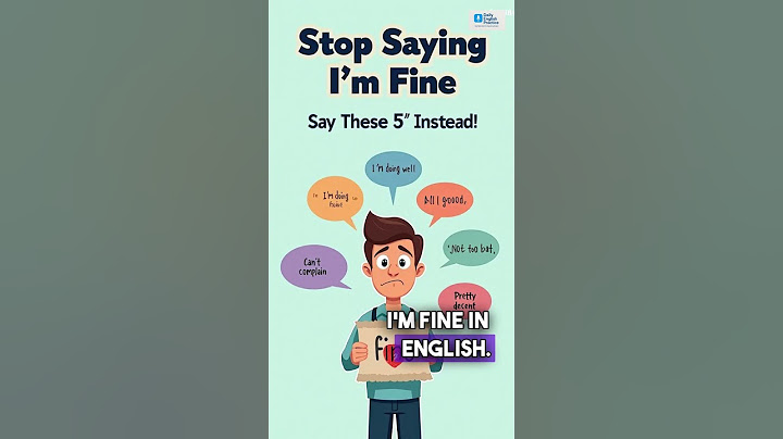 Stop Saying “I’m Fine” – Say These 5 Instead! #shorts  #speakconfidentenglish #spokenenglish
