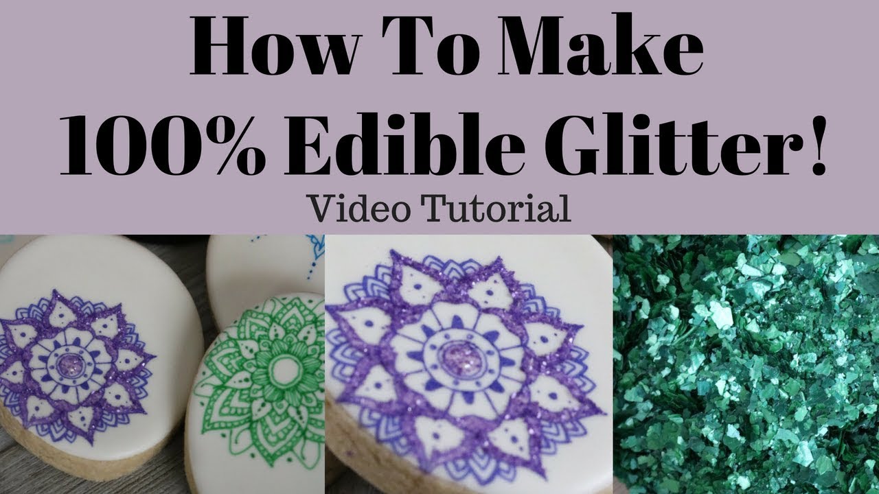 How to make 100 Edible Glitter! YouTube