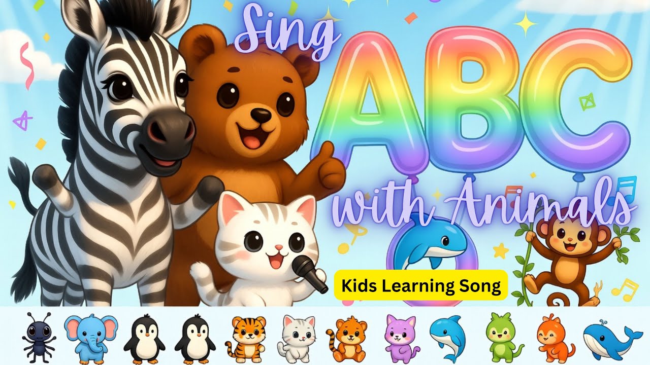 ABC Animal Song for Kids | Fun Alphabet Song | A to Z Animals Learning ...