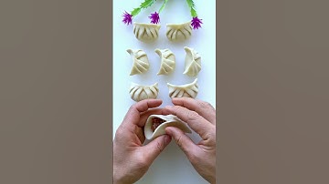 How to fold dumpling/momo | Chicken and Dumplings | Chinese Food #shorts #dumplings #cookingvideo