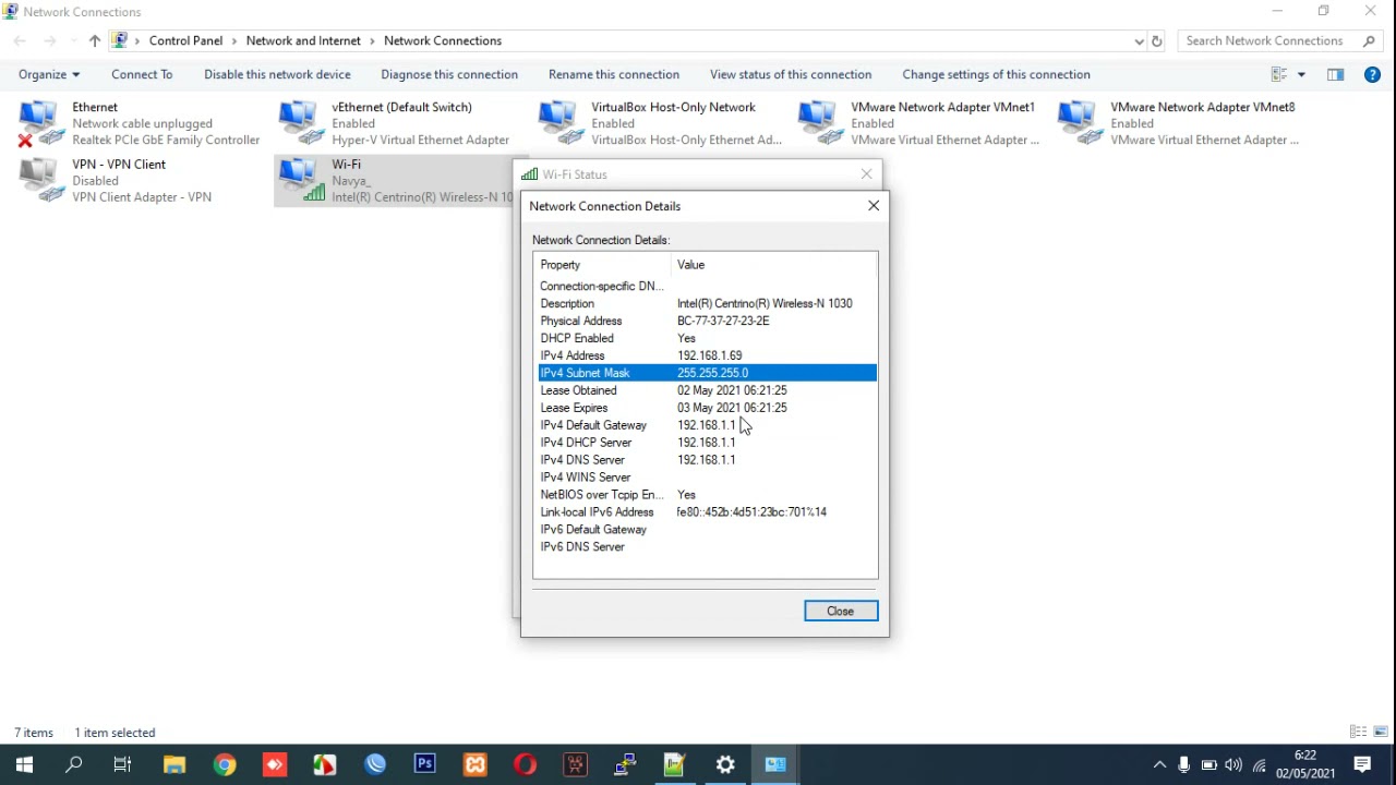 how to set a static ip windows