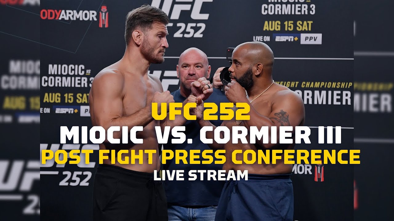 UFC 252: Stipe Miocic vs. Daniel Cormier Post Show Live Stream - MMA Fighting