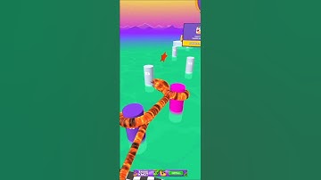 SNAKE RUN RACE 3D RUNNING ||mobile game #shorts