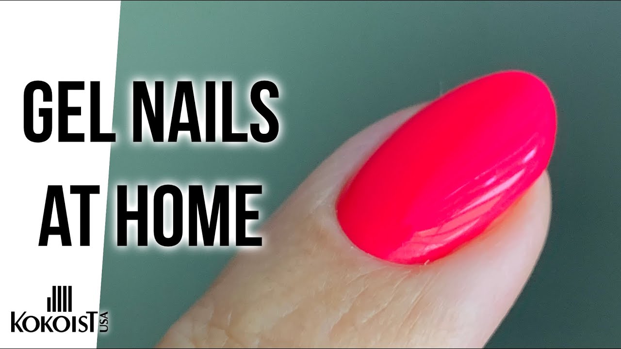 How To Beautiful Gel Nails At Home YouTube