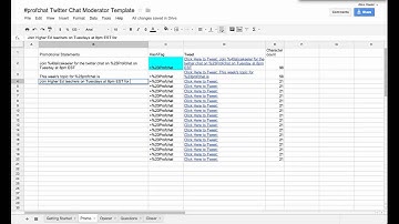 Twitter Chat Template Directions