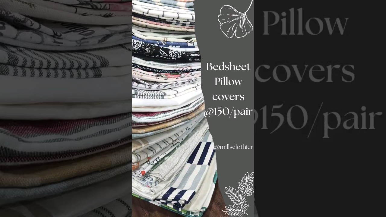 Bedsheet pillow covers @Rs 150/pair WhatsApp +919544209360 
