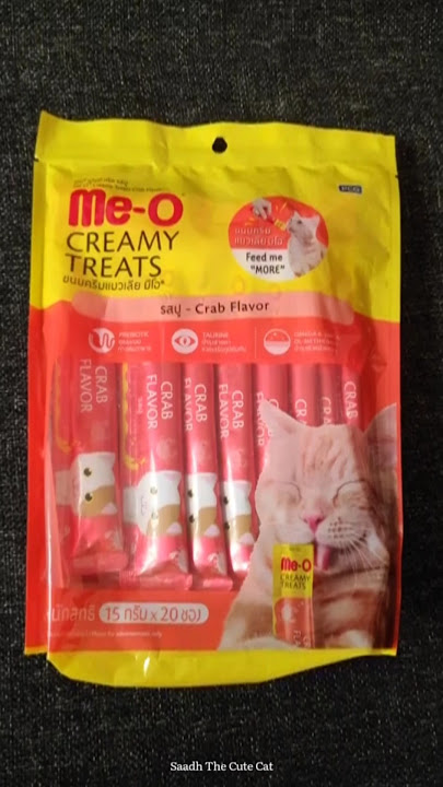 Meo creamy treats for my cat | Persian Cat Food #catfood #meotreats #catfoodwet #persiancatfood