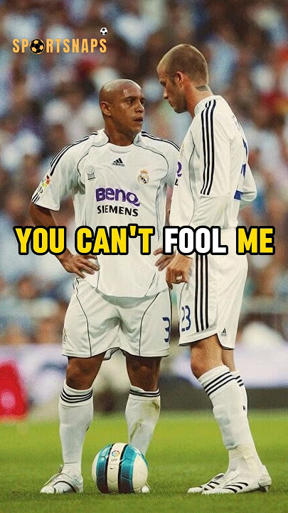 When Roberto Carlos stole Beckham's free kick 😁❤️ #shorts