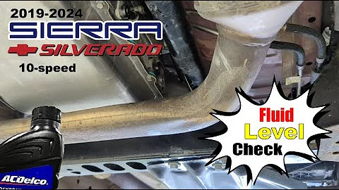 2019-2024 Sierra/Silverado: Transmission Fluid Level Check (10L80)
