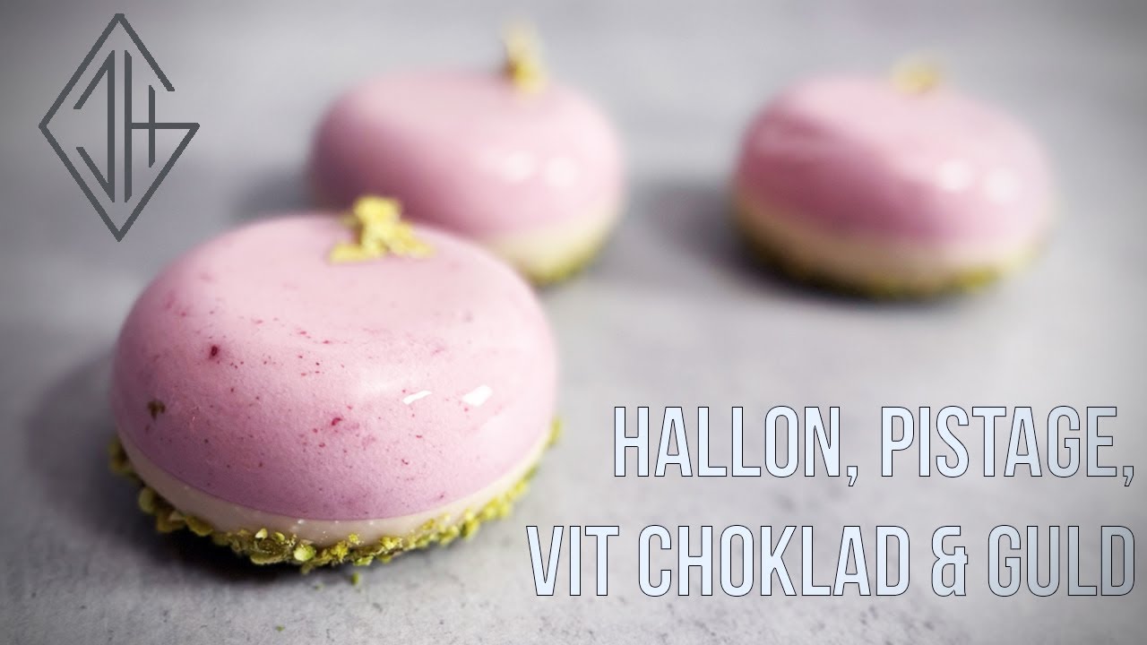 Pistage & Hallon Bakelser med Mirror Glaze | Steg-för-Steg Recept