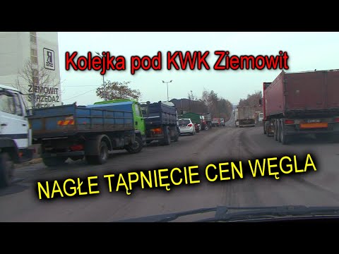 Zaskakujący nagły spadek cen węgla o 100$/t !!!  Kolejki przed kopalnią Ziemowit; co mówią kierowcy?